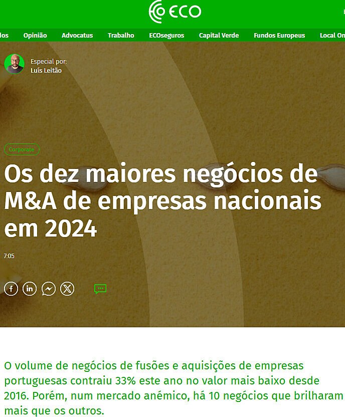 Os dez maiores negcios de M&A de empresas nacionais em 2024